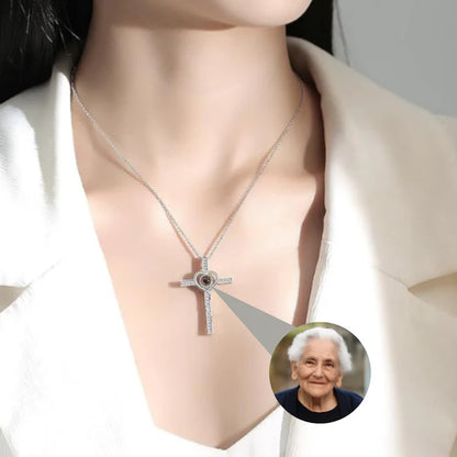Collar Cruz con Foto Secreta